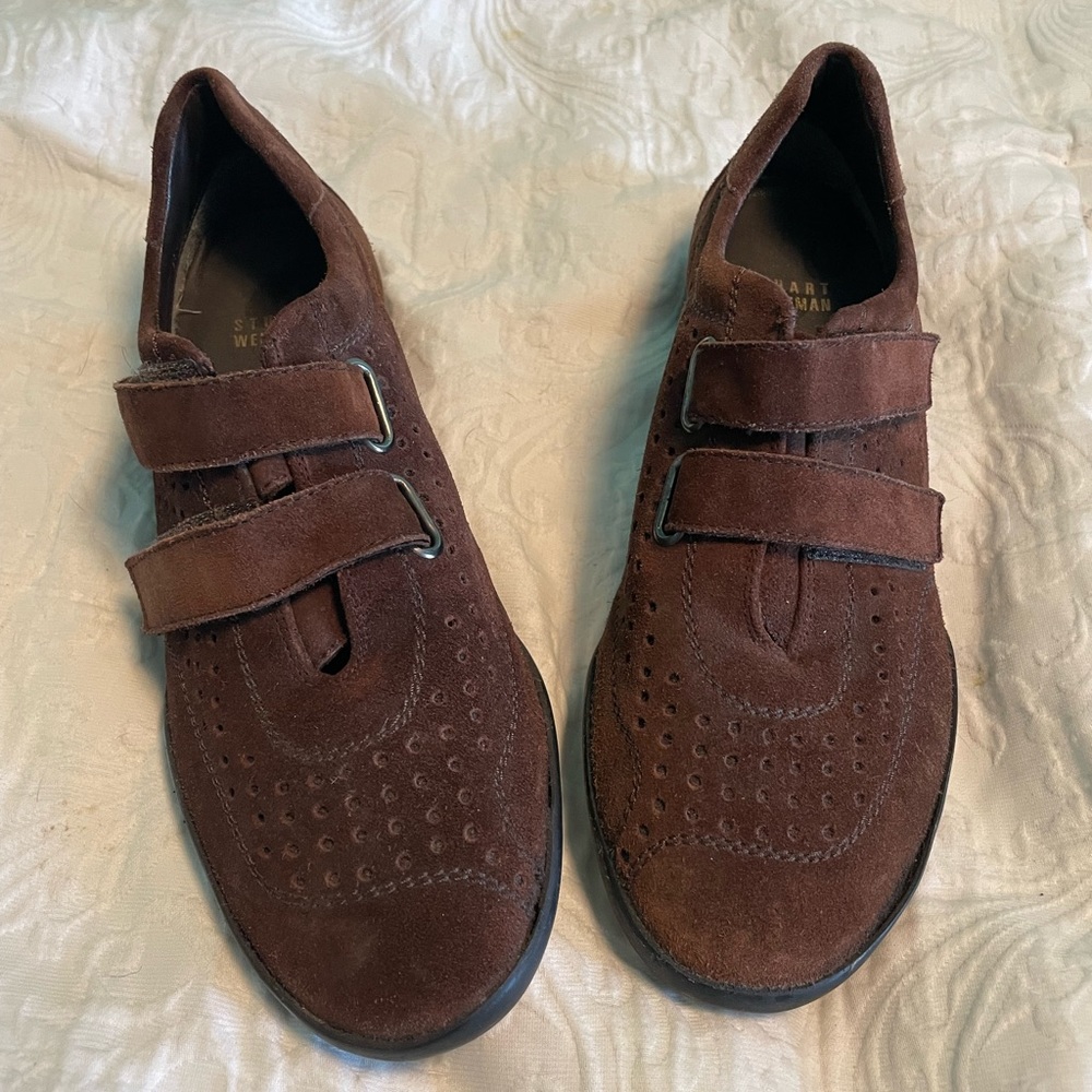 Stuart Weitzman Suede Sneakers - Picture 1 of 5